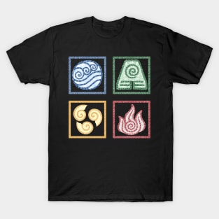 ATLA zentangle element symbols T-Shirt